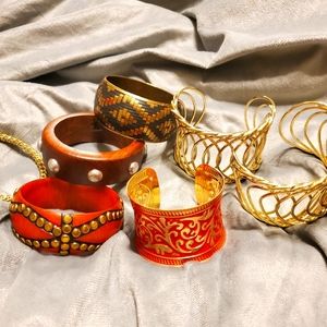 African Styled bracelets and cuffs